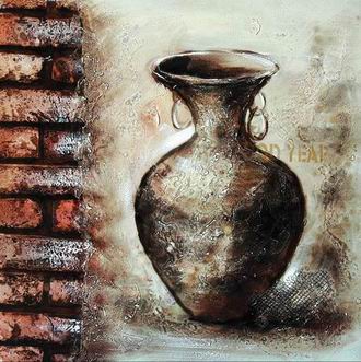 Textured Utensils oil painting